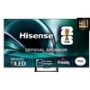 Hisense 55U7QTUK 55" ULED Mini LED Smart Television, 4K Ultra HD, Black, E Rated