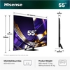 Hisense 55U7STUK PRO 55" ULED Mini LED Smart Television, 4K Ultra HD, Grey, E Rated
