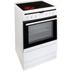 Amica 608CE2TAW Ceramic Electric Cooker with Single Oven, White, A Rated