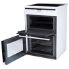 Amica AFC6550WH Ceramic Electric Cooker with Double Oven, White, A Rated