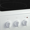 Amica AFC1530WH Ceramic Electric Cooker with Single Oven, White, A Rated