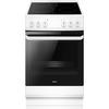 Amica AFC1530WH Ceramic Electric Cooker with Single Oven, White, A Rated