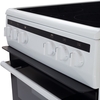 Amica AFC5100WH Ceramic Electric Cooker with Separate Grill, White, A Rated