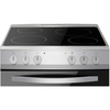 Amica AFC601SS Ceramic Electric Cooker with Single Oven, Stainless Steel, A Rated