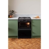 CDA CFD600MB Dual Fuel Cooker with Double Oven, Black, A Rated