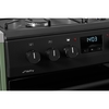 CDA CFD600MB Dual Fuel Cooker with Double Oven, Black, A Rated