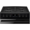 CDA CFD600MB Dual Fuel Cooker with Double Oven, Black, A Rated