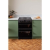 CDA CFD600MB Dual Fuel Cooker with Double Oven, Black, A Rated