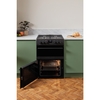 CDA CFD600MB Dual Fuel Cooker with Double Oven, Black, A Rated