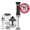 KitchenAid 5KHBRV05BM Black Cordless Hand Blender plus Accessories without Battery