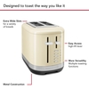 KitchenAid 5KMT2109BAC Almond Cream Toaster, 2 Slice
