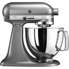 KitchenAid 5KSM125BCU Artisan Retro Mixer Tilt-Head 4.7L, Contour Silver