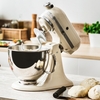 KitchenAid 5KSM175PSBAC Artisan Retro Mixer Tilt-Head 4.8L with Extra Accessories, Almond Cream