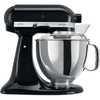 KitchenAid 5KSM175PSBOB Artisan Retro Mixer Tilt-Head 4.8L with Extra Accessories, Onyx Black