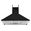 Rangemaster Classic CLAHDC90BC 90cm Chimney Cooker Hood Black / Chrome, D Rated