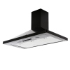 Rangemaster LEIHDC90BC 90cm Chimney Cooker Hood Black / Chrome, D Rated