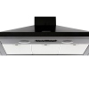Rangemaster LEIHDC90BC 90cm Chimney Cooker Hood Black / Chrome, D Rated