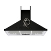 Rangemaster LEIHDC90BC 90cm Chimney Cooker Hood Black / Chrome, D Rated