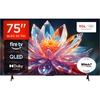 TCL 75T6C-UK 75" QLED Smart Television, 4K Ultra HD, Grey, F Rated