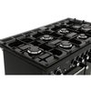 Rangemaster KCH110DFFBL/C 110cm Dual Fuel Range Cooker Kitchener Black / Chrome, A Rated