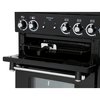 Rangemaster KCH110DFFBL/C 110cm Dual Fuel Range Cooker Kitchener Black / Chrome, A Rated