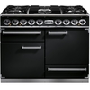Falcon 1092 Deluxe Black Chrome 110cm Dual Fuel Range Cooker, A Rated