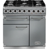 Falcon 900 Deluxe Stainless Steel Chrome 90cm Dual Fuel Range Cooker, A Rated
