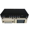 Rangemaster KCH110ECCR/C 110cm Ceramic Range Cooker Kitchener Cream / Chrome, A Rated