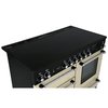 Rangemaster KCH110ECCR/C 110cm Ceramic Range Cooker Kitchener Cream / Chrome, A Rated