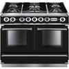 Falcon 1092 Continental Black Chrome 110cm Dual Fuel Range Cooker, A Rated