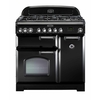 Rangemaster CDL90DFFBL/C Classic Deluxe Black / Chrome 90cm Dual Fuel Range Cooker