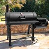 Char-Griller CG30044223 Competition Pro Offset Smoker & Grill, Black