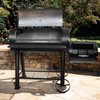 Char-Griller CG30044223 Competition Pro Offset Smoker & Grill, Black