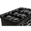 Rangemaster KCH90DFFBL/C 90cm Dual Fuel Range Cooker Kitchener Black / Chrome, A Rated