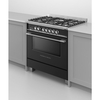 Fisher & Paykel OR90SCG4B1 Series 7 Classic 90cm Dual Fuel Range Cooker, Black, A Rated