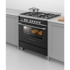 Fisher & Paykel OR90SCG4B1 Series 7 Classic 90cm Dual Fuel Range Cooker, Black, A Rated