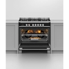 Fisher & Paykel OR90SCG4B1 Series 7 Classic 90cm Dual Fuel Range Cooker, Black, A Rated
