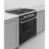 Fisher & Paykel OR90SCG4B1 Series 7 Classic 90cm Dual Fuel Range Cooker, Black, A Rated