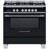 Fisher & Paykel OR90SCG4B1 Series 7 Classic 90cm Dual Fuel Range Cooker, Black, A Rated