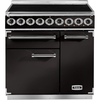 Falcon 900 Deluxe Black Chrome 90cm Induction Range Cooker, A Rated