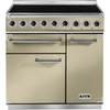 Falcon 900 Deluxe Cream Chrome 90cm Induction Range Cooker, A Rated