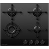 Fisher & Paykel CG604DLPGB4 60cm LPG Hob, Black on Glass