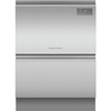 Fisher & Paykel DD60D2HNX9 Series 7 Contemporary Integrated Double DishDrawer&trade; Dishwasher, 12 Place Settings, E Rated