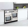 Rangemaster PROP110ECSS/C 110cm Ceramic Range Cooker Professional Plus Stainless Steel / Chrome, A Rated