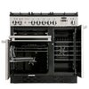 Rangemaster PROP90DFFSS/C 90cm Dual Fuel Range Cooker Professional Plus Stainless Steel / Chrome, A Rated
