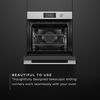 Fisher & Paykel OB60SACPTDX5 Built-In Electric Single Oven with Pyrolytic Cleaning, Silver, A+ Rated