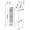 Hotpoint HTC18D011A1 Low Frost Integrated Fridge Freezer, Sliding Hinge, 70/30, White, E Rated