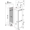 Indesit INC18D011B1 Low Frost Integrated Fridge Freezer, Sliding Hinge, 70/30, E Rated