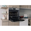 Indesit IO 278P1 X UK Built-In Electric Single Oven with Pyrolytic Cleaning, Stainless Steel, A++ Rated