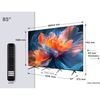 TCL 85T8C-UK 85" QLED Smart Television, 4K Ultra HD, Black, F Rated